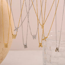 Load image into Gallery viewer, Sparkling Letter Necklace