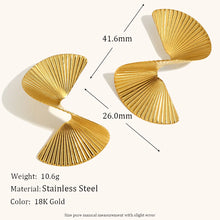 Load image into Gallery viewer, Twisted Fan Earrings
