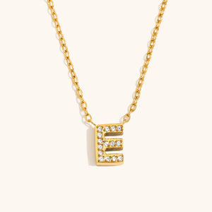 Sparkling Letter Necklace
