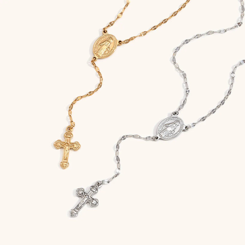 The Cross Of The Virgin Mary Necklace
