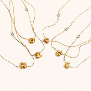 Bubble Letter Necklace
