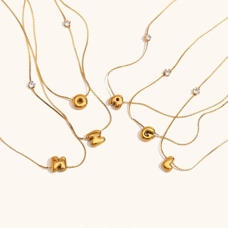 Bubble Letter Necklace