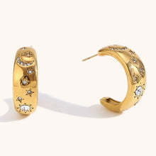 Load image into Gallery viewer, Star Moon Earrings
