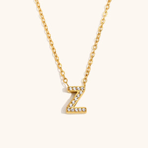 Sparkling Letter Necklace