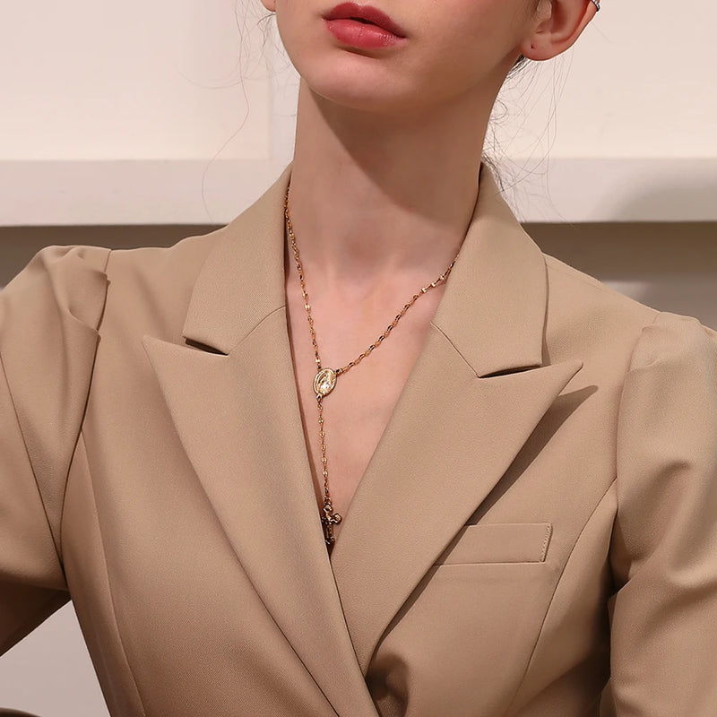The Cross Of The Virgin Mary Necklace