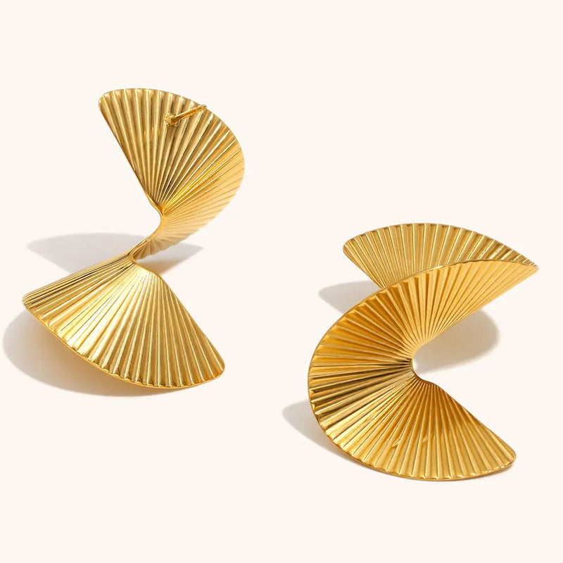 Twisted Fan Earrings