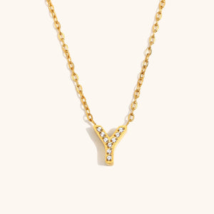 Sparkling Letter Necklace