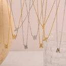 Sparkling Letter Necklace