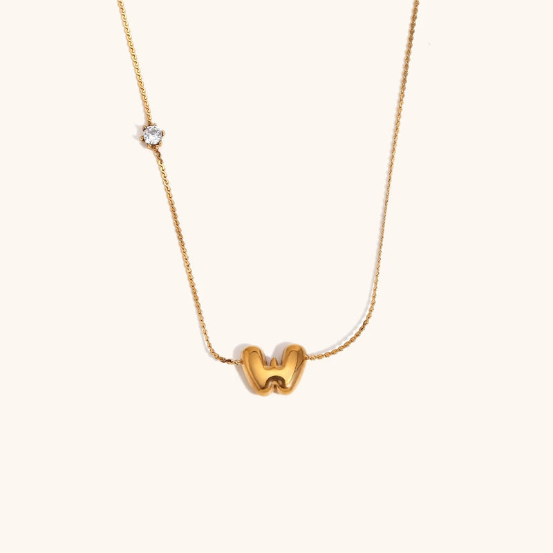 Bubble Letter Necklace