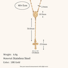 Load image into Gallery viewer, The Cross Of The Virgin Mary Necklace
