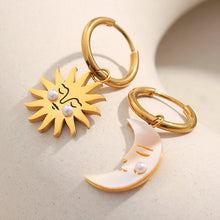 Load image into Gallery viewer, Sun &amp; Moon Earrings
