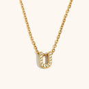 Sparkling Letter Necklace