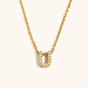 Sparkling Letter Necklace
