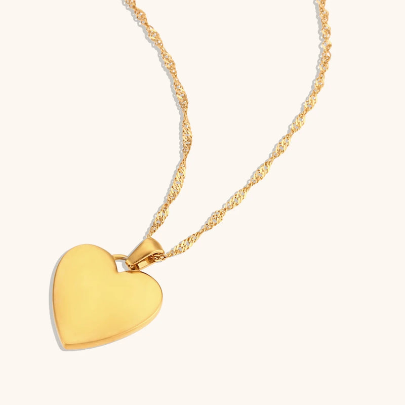 Road heart Necklace