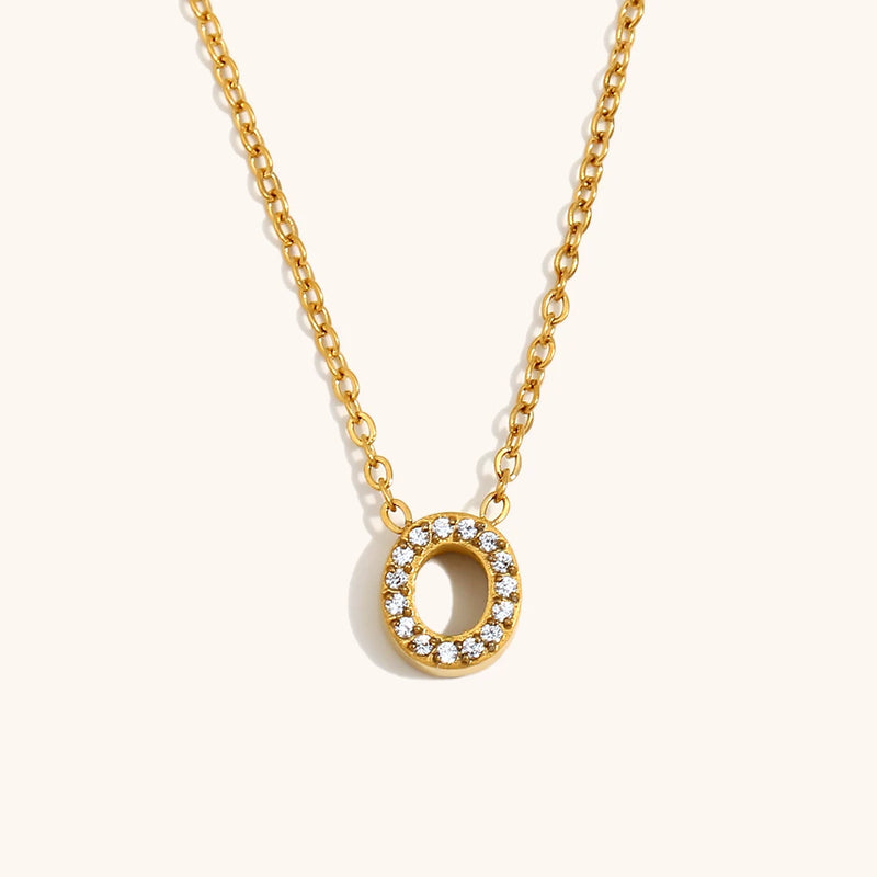 Sparkling Letter Necklace