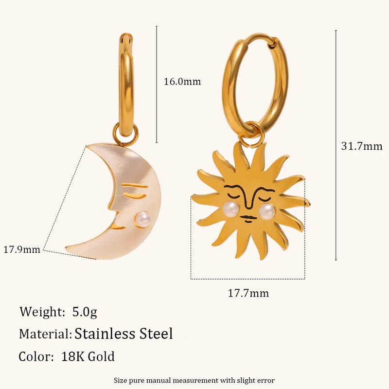 Sun & Moon Earrings