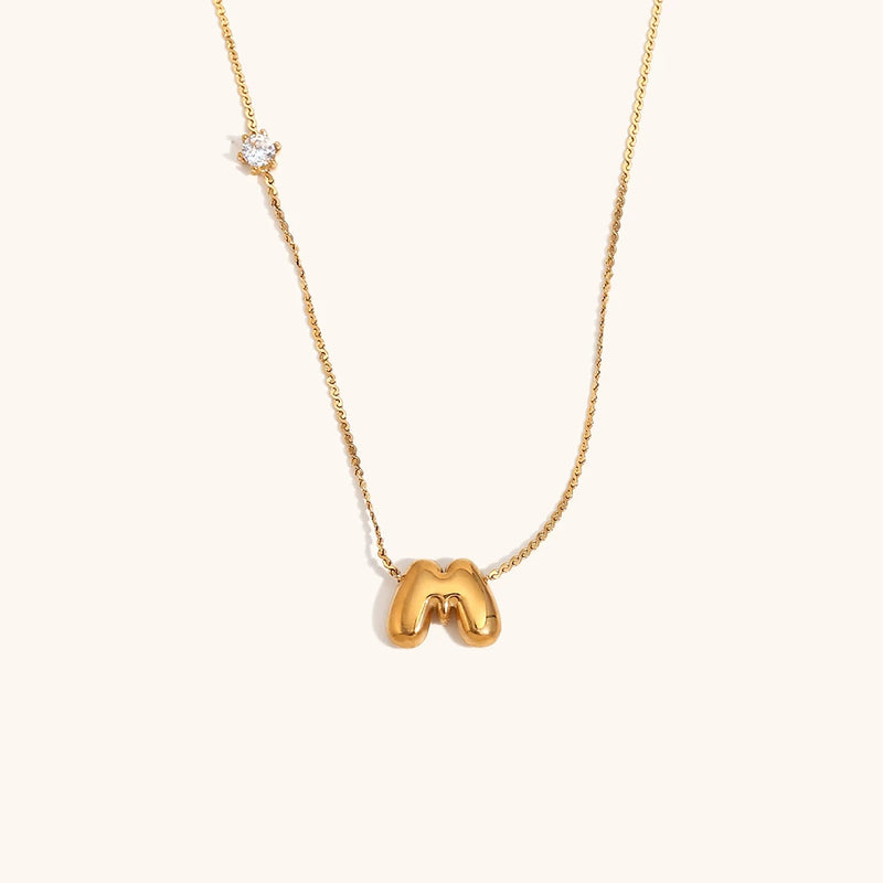 Bubble Letter Necklace