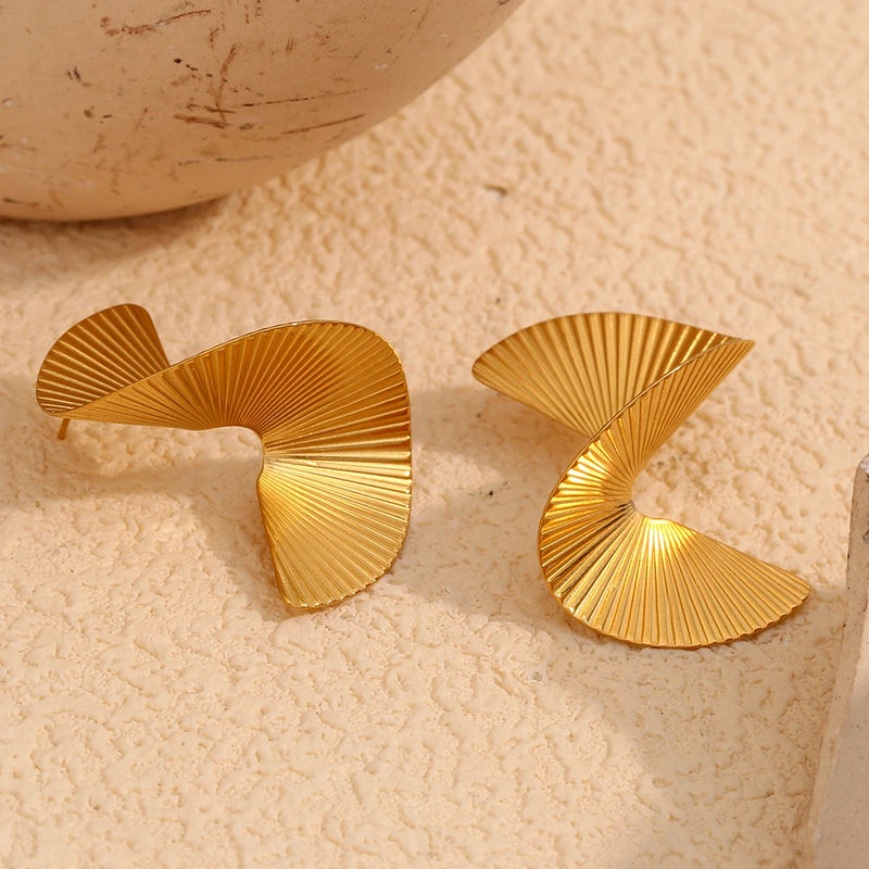 Twisted Fan Earrings