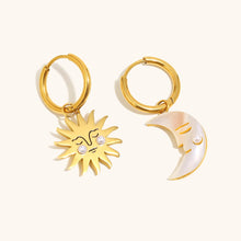 Load image into Gallery viewer, Sun &amp; Moon Earrings
