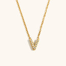 Sparkling Letter Necklace