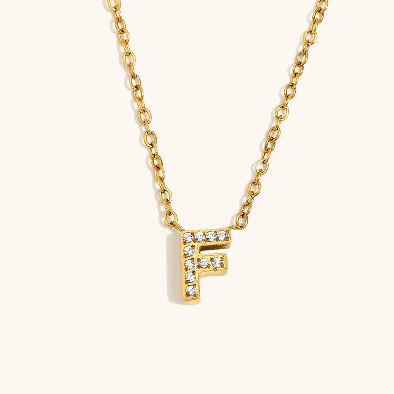 Sparkling Letter Necklace
