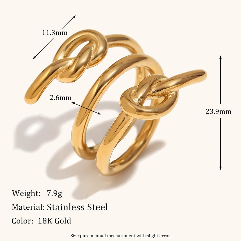 Knotting Of Lines Ring