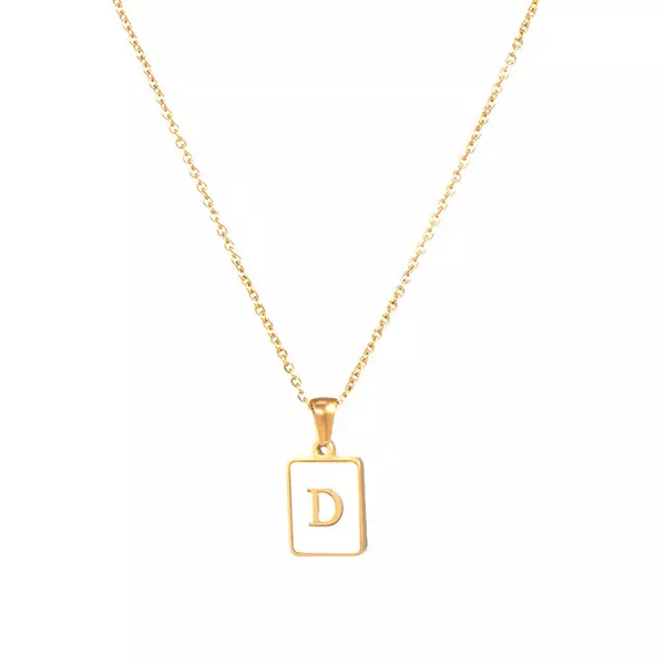 D initial necklace